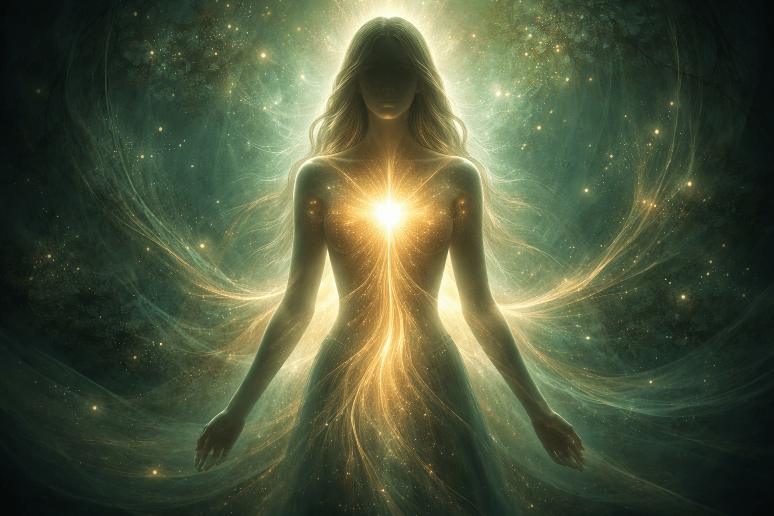 Concepto visual de Reality Transurfing y conciencia